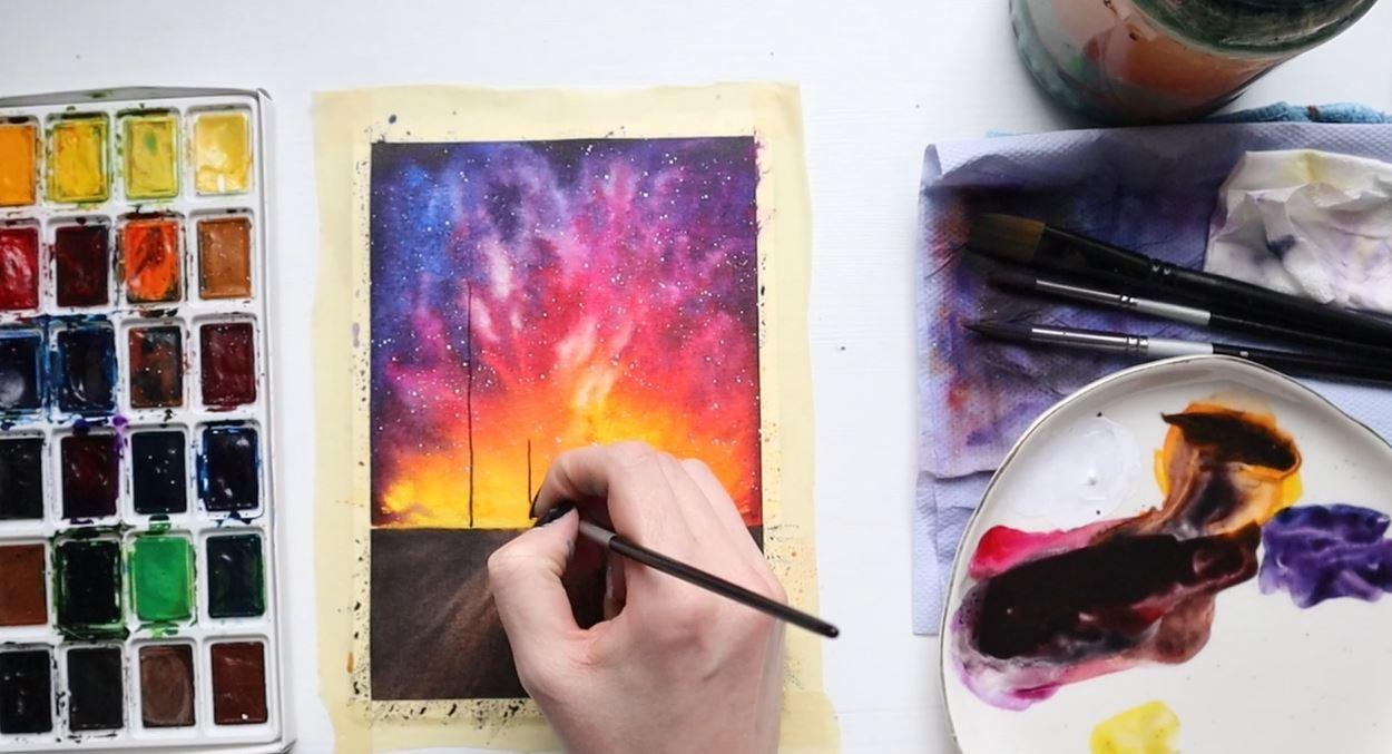 Galaxy, csillagos égbolt digitális workshop - kezdő - ydnacydnam