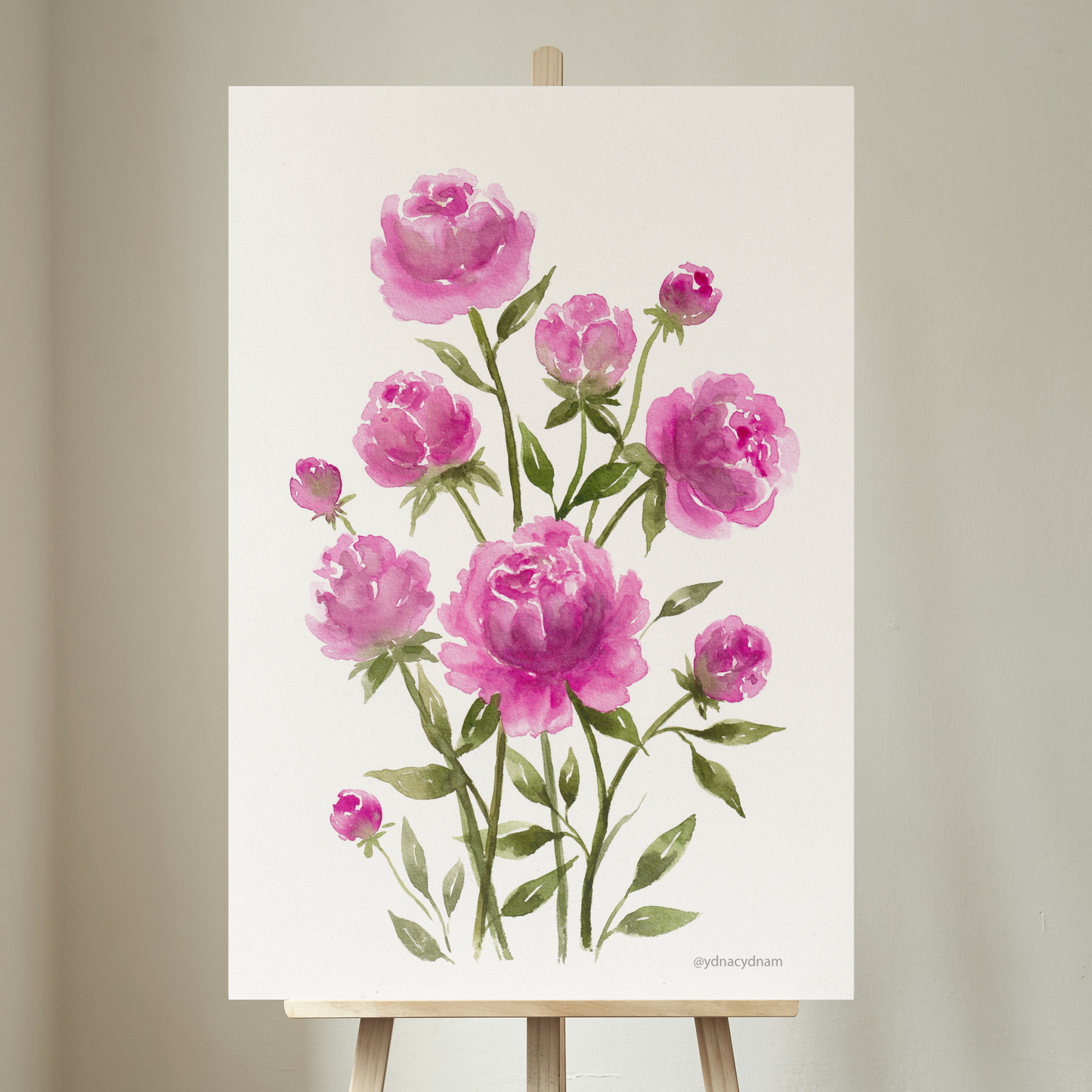 Peonies watercolor workshop - beginner, 26.06.2026. 17:30-20:30