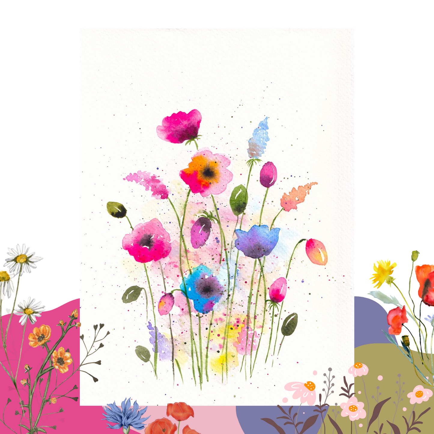 Wildflowers watercolor painting - beginner, 2025.09.26. 17:30-20:30