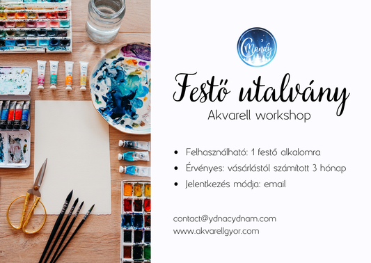 Watercolor workshop gift certificate