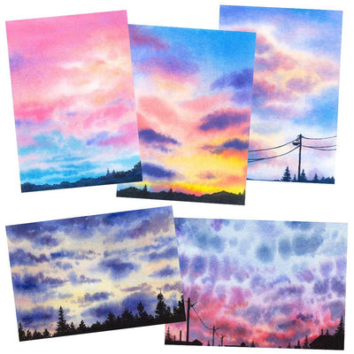 Akvarell workshop: felhők