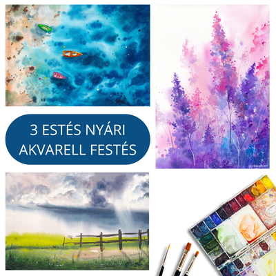 3 estés nyári akvarell workshop