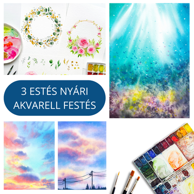 3 estés nyári akvarell workshop