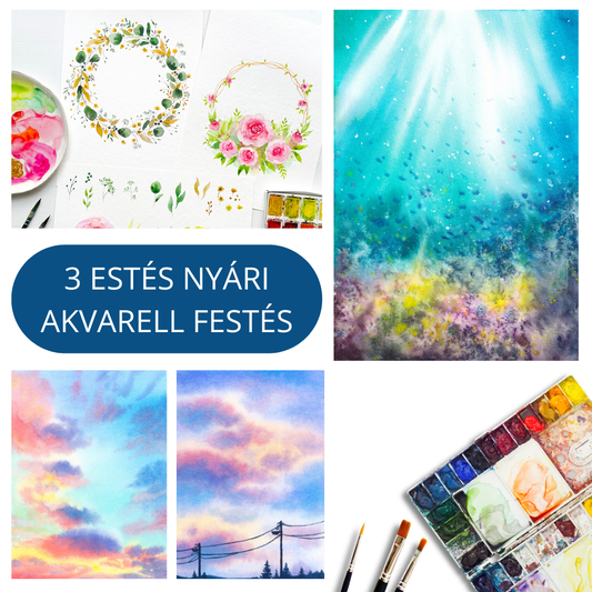 3 napos akvarell workshop - 2026. augusztus 13-15.
