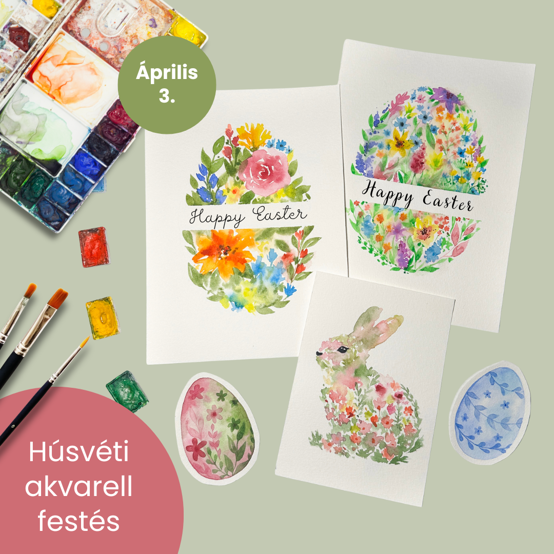 Húsvéti akvarell festés - kezdő, 2026.04.03. 10:00-13:00